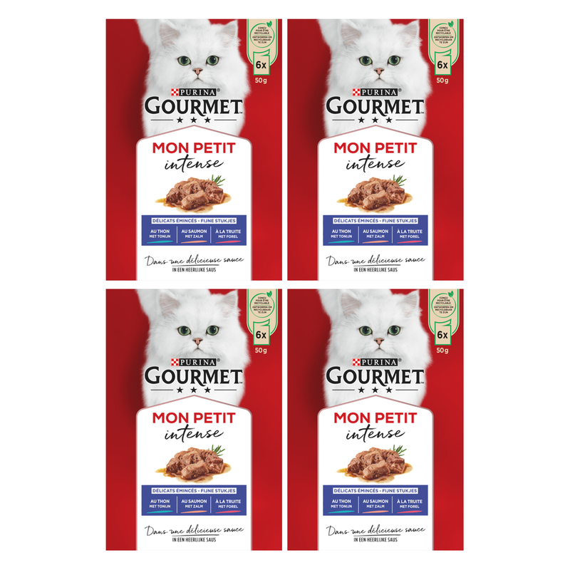 Gourmet Mon Petit Intense Thon, saumon et truite*4