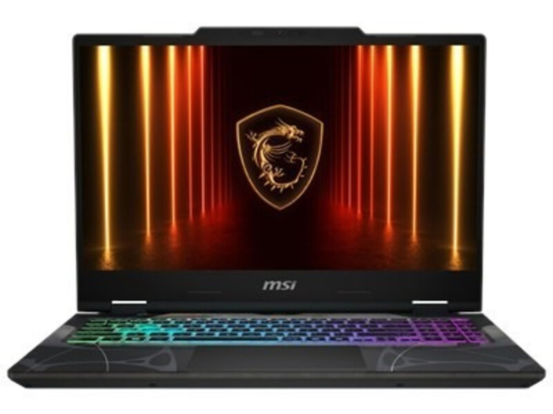 MSI Cyborg A15 AI B2HWGKG-248NL 15,6" Full HD 144 Hz laptop, AMD Ryzen 9 270 8-core, RTX 5070 8 GB GDDR7, 16 GB DDR5, 512 GB SSD, Windows 11 Home, doorschijnend zwart