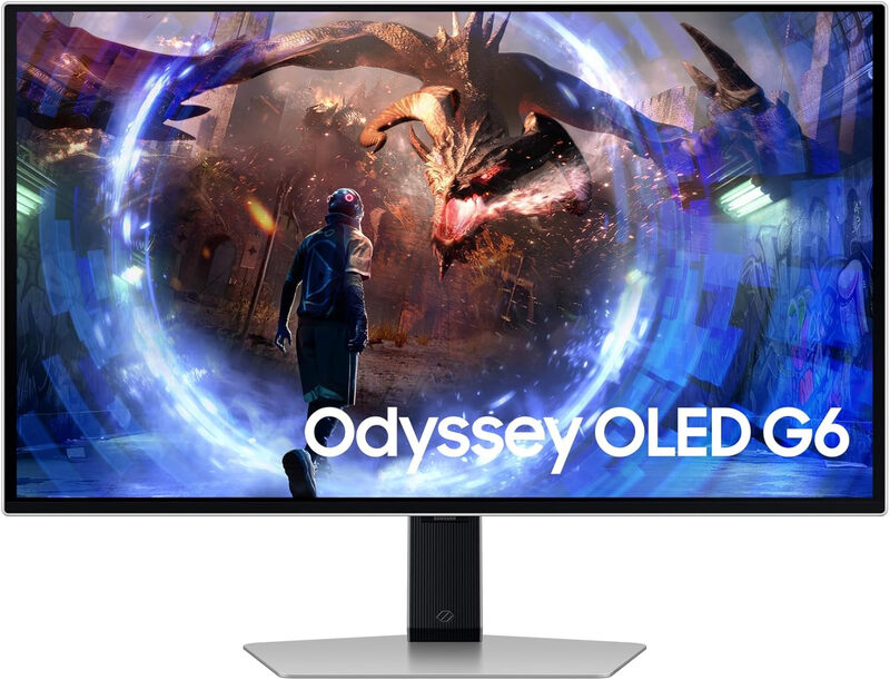 Samsung Écran Gaming Odyssey OLED G6 27 - QHD 1 440 px - 360 Hz - 0,03 ms - Compatible G-Sync - Argent