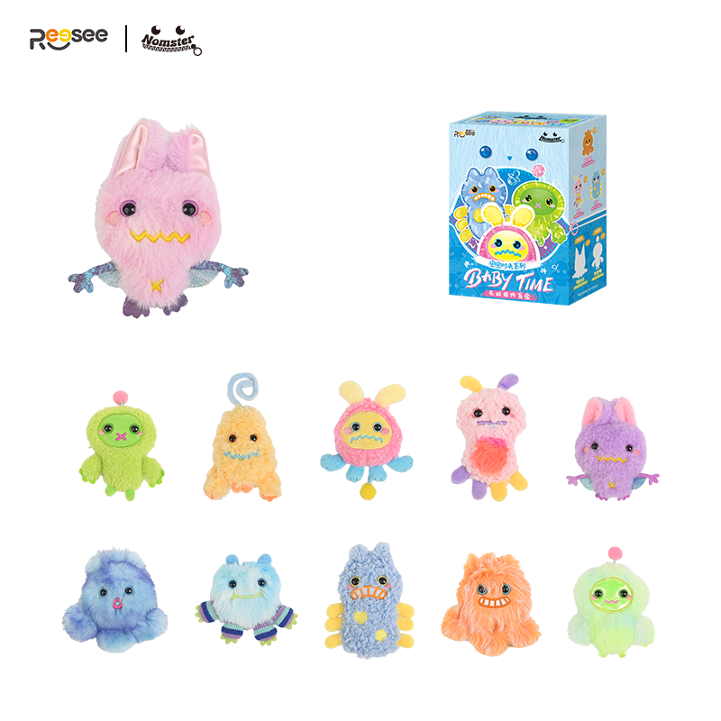 Baby Nomster Traditional Soft Toy Plush Pendant Blind Box Surprise Collectible Character in Assorted Colors