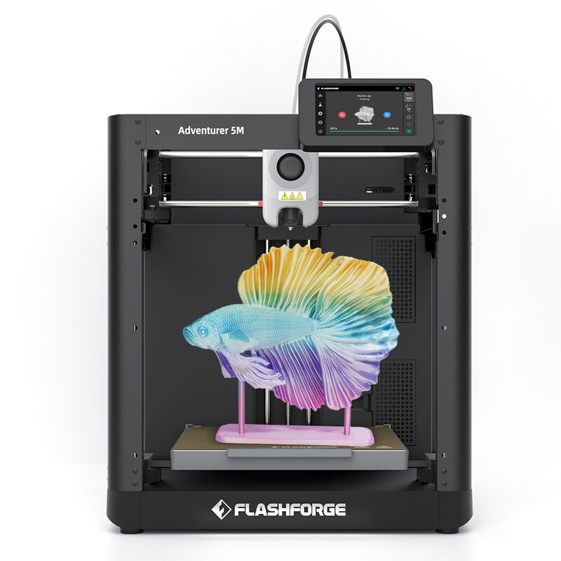 FlashForge× JOYBUY Adventurer 5 M 3D-printer, max. 600 mm/s printsnelheid, 280 °C directe extruder, afdrukformaat 220 x 220 x 220 mm