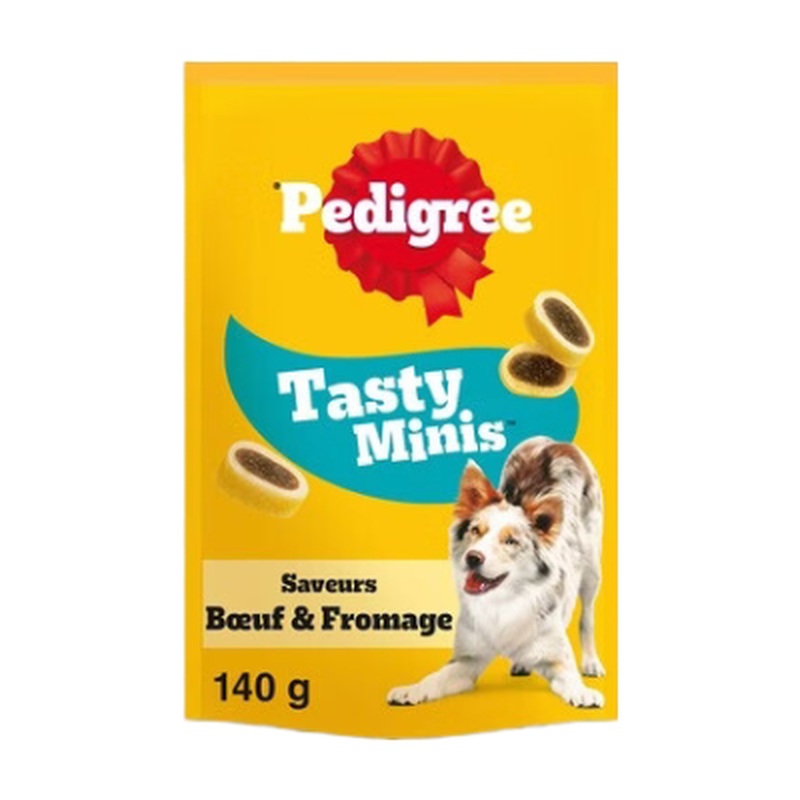 Friandises Pour Chien Récompense Tasty Minis Saveur B½uf Et Fromage Pedigree Le Sachet De