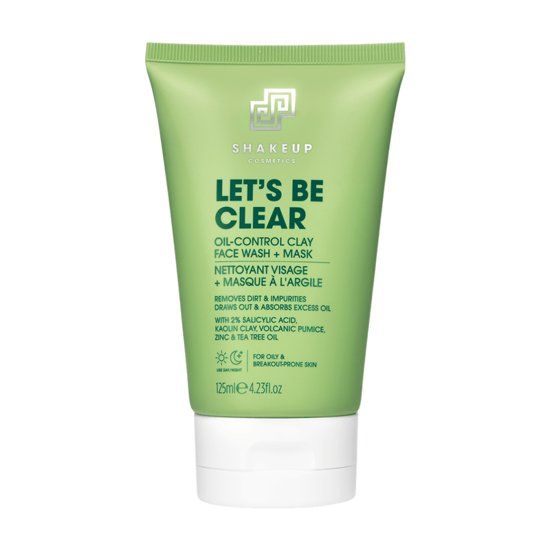 Shakeup Cosmetics Men's White Let's Be Clear Oil Control Clay Face Wash + Mask - Image 3