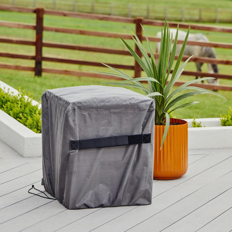 Ivyline Waterproof Fire Pit Cover In Eco-Friendly Material (Square) H55cm W50cm