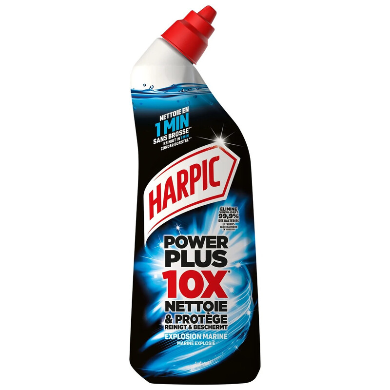 Gel Wc Power Plus Explosion Harpic Le Flacon De 750ml