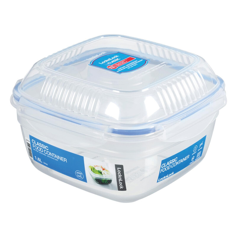 LocknLock To Go Salatbox - 1,6 L - 3 Fächer - Auslaufsicher