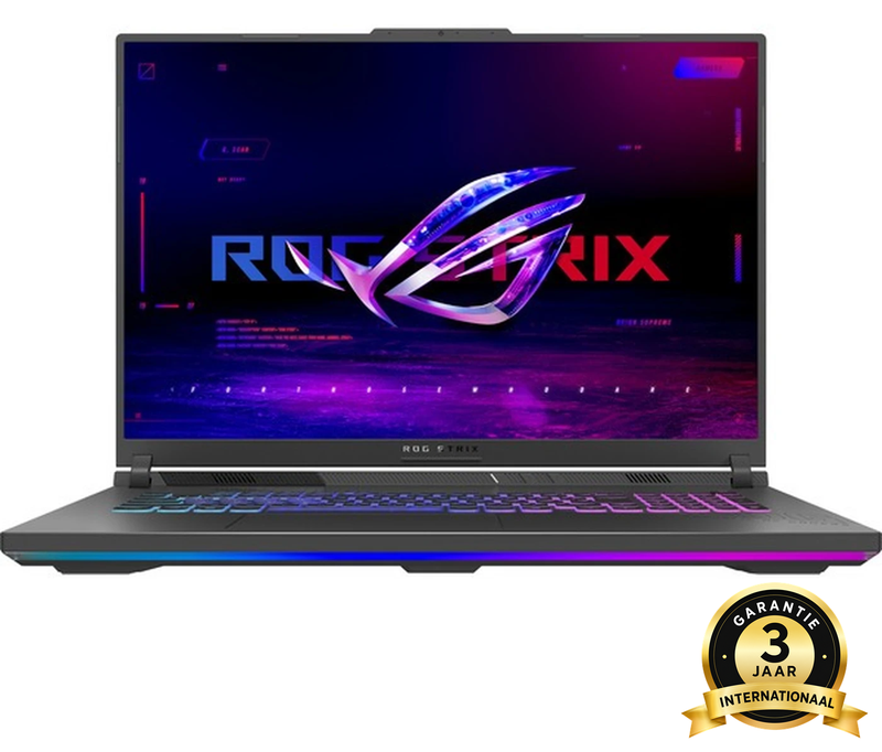 ASUS ROG Strix G18 G814PM-S9012W 18 inch gaming laptop, AMD Ryzen 9 8940HX, NVIDIA GeForce RTX 5060 8 GB, 16 GB DDR5, 1 TB SSD, 240 Hz WQXGA-display, Wi-Fi 6E, Windows 11 Home, Eclipse Gray