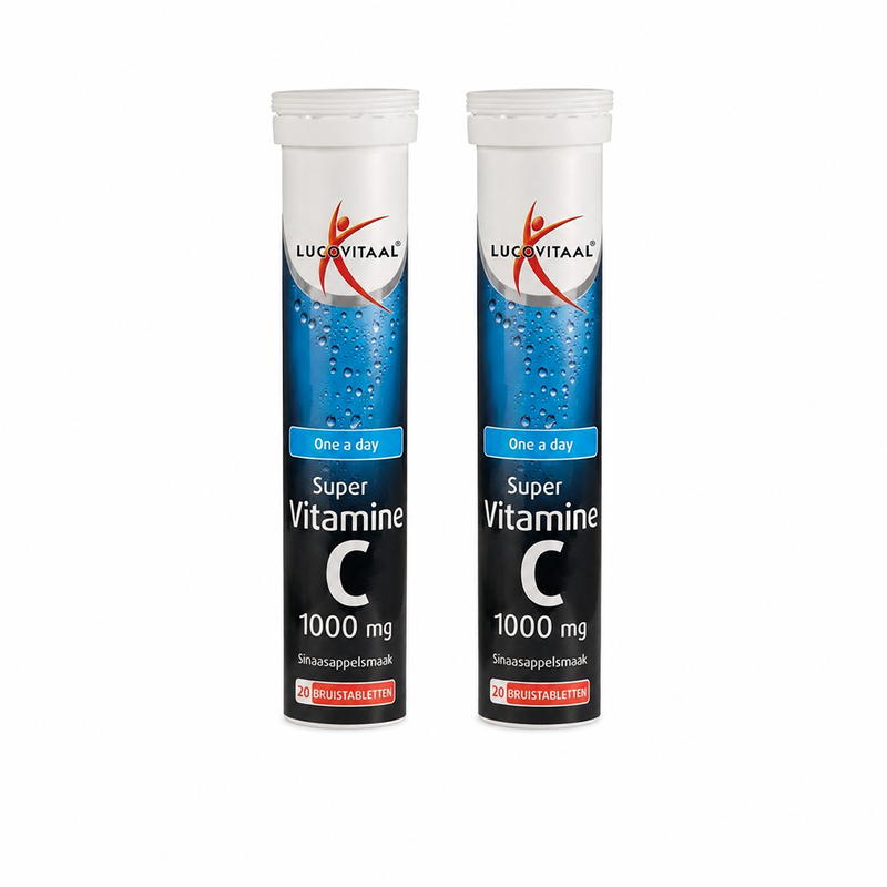 Lucovitaal Vitamine C 1000 mg Comprimés Effervescents Lot de 2