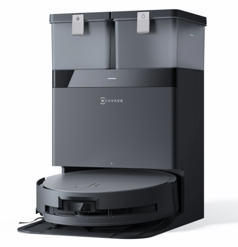 DEEBOT X8 OMNI – Robot Vacuum & Mop， 6000Pa Suction， Auto Mop Washing & Emptying – Bl