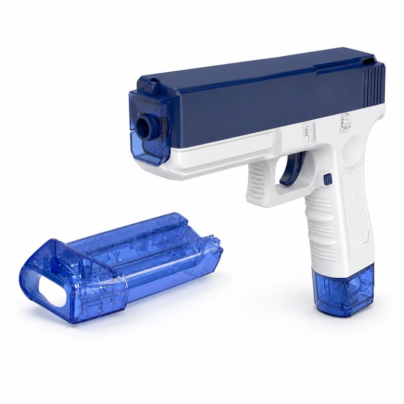 Electric Water Blaster Toy for Kids and Adults - Automatic Battery Operated Pool & Beach Play Toy with Clip and High Water Capacity