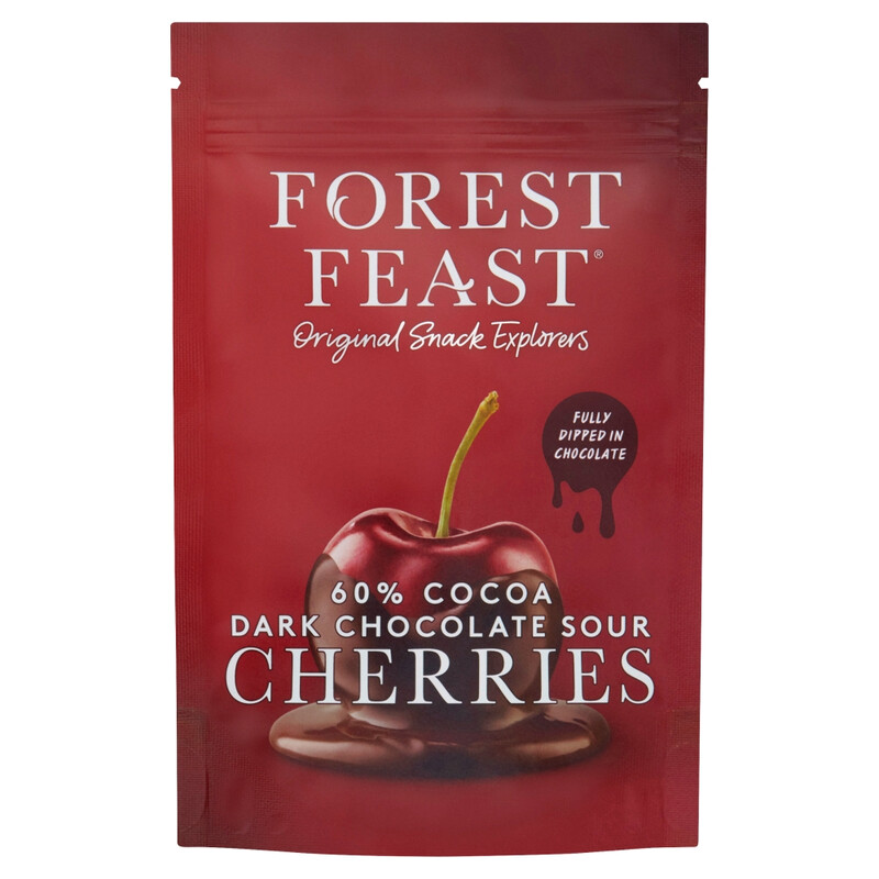 60% Cocoa Dark Chocolate Sour Cherries 120g