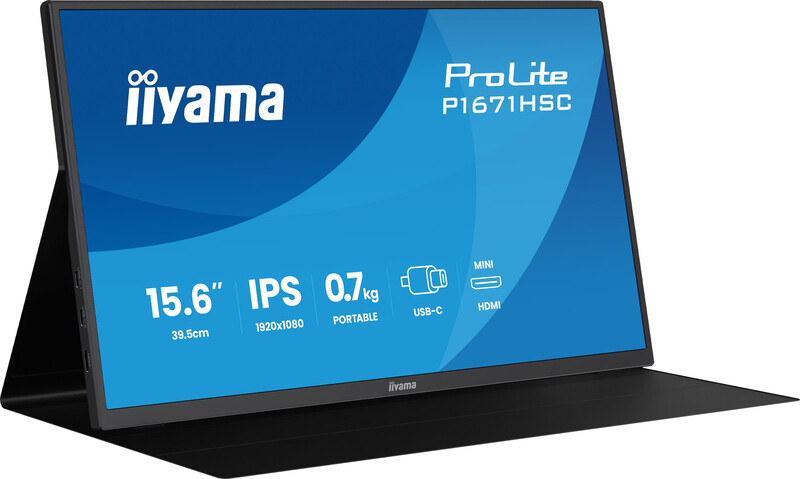 iiyama ProLite P1671HSC-B1 15,6" Full-HD 60 Hz IPS Monitor