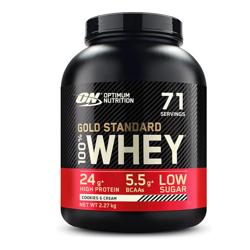 Optimum Nutrition Gold Standard 100% Whey, Cookies & Cream 2,27 kg (71 porties)