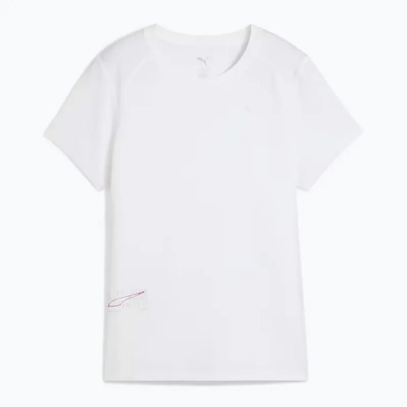 Puma W Run Graphic Mesh Tee​ - Puma White - S