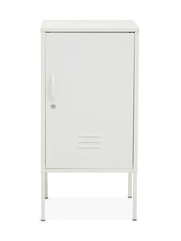 Storage Locker Academy Metal Cabinet White Small