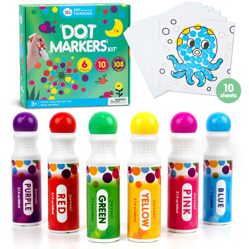 Washable Dot Markers 6 Colors