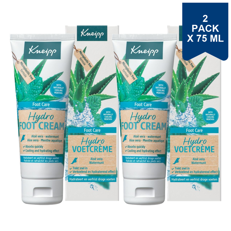Kneipp Voetcrème Hydro 75 ml (2-Pack)