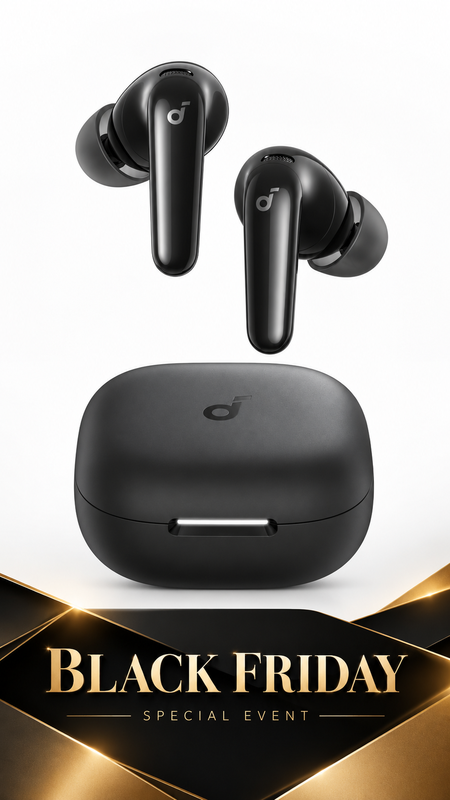 Soundcore Black R60i Wireless Noise Cancelling Earbuds. - Image 5