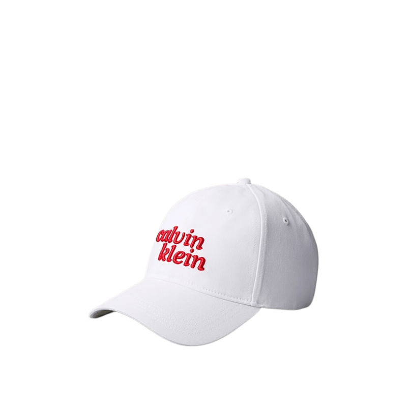 Calvin Klein 1989 Embroidered CK Logo Cap - Bright White
