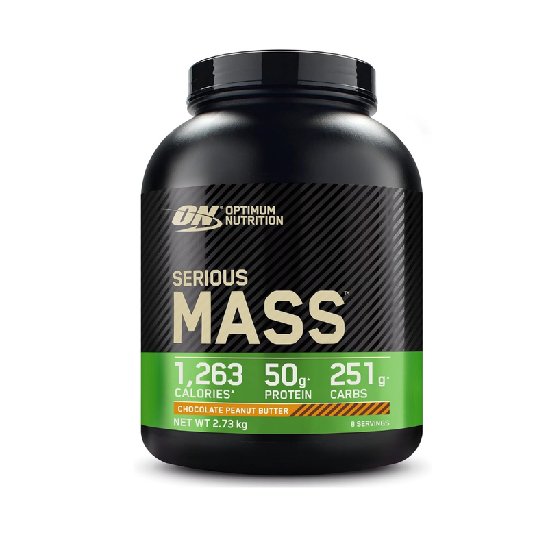 Optimum Nutrition Serious Mass, Chocolat Et Beurre De CacahuèTe 2,73 Kg (8 Portions)-image