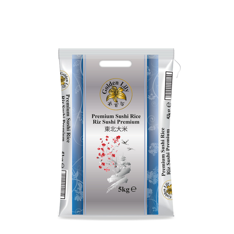 Golden Lily Premium Sushirijst 5 kg zak