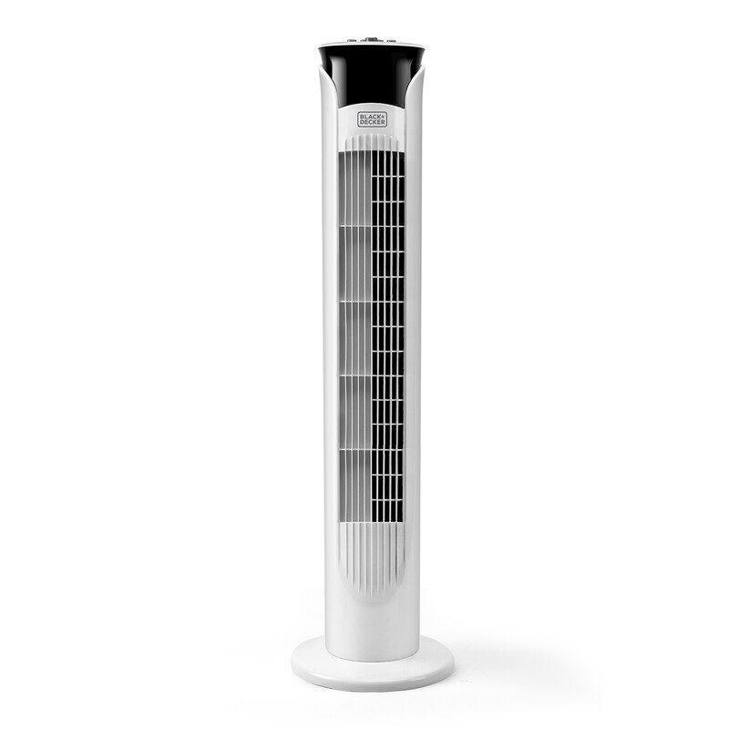 BLACK&DEKER Ventilateur colonne 45 W Blanc