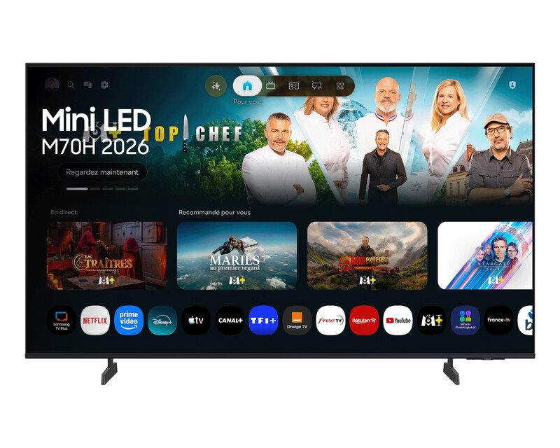 TV Samsung Mini LED M70H 65 4K UltraHD 50Hz Smart TV Tizen HDR10+ Alexa VRR - vue 3