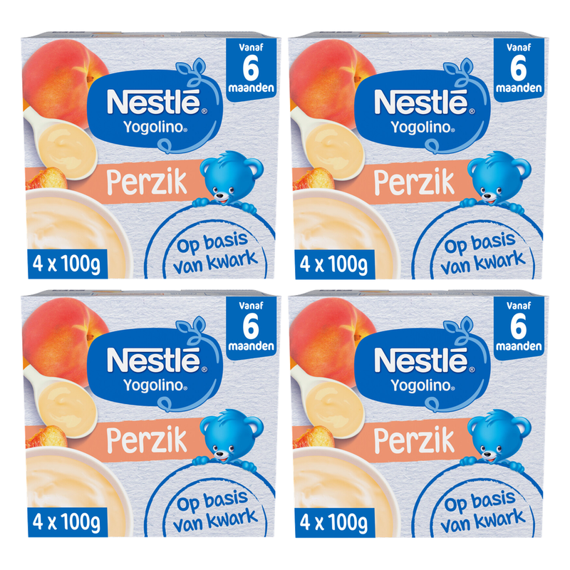 Nestlé Yogolino 6M+ Pêche 4 * 4 = 16 x 100 g