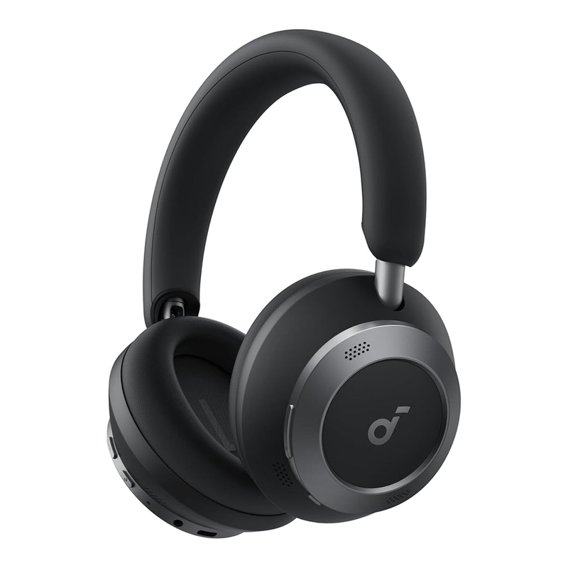 Soundcore Space One Pro, FlexiCurve Over-Ear Headphone, Adaptive Active Noise Cancelling Headphones Driven By 6Mics, 60H Lossless Audio, Ultra-Fast Charging, Hi-Res Wireless, Comfortable Fit