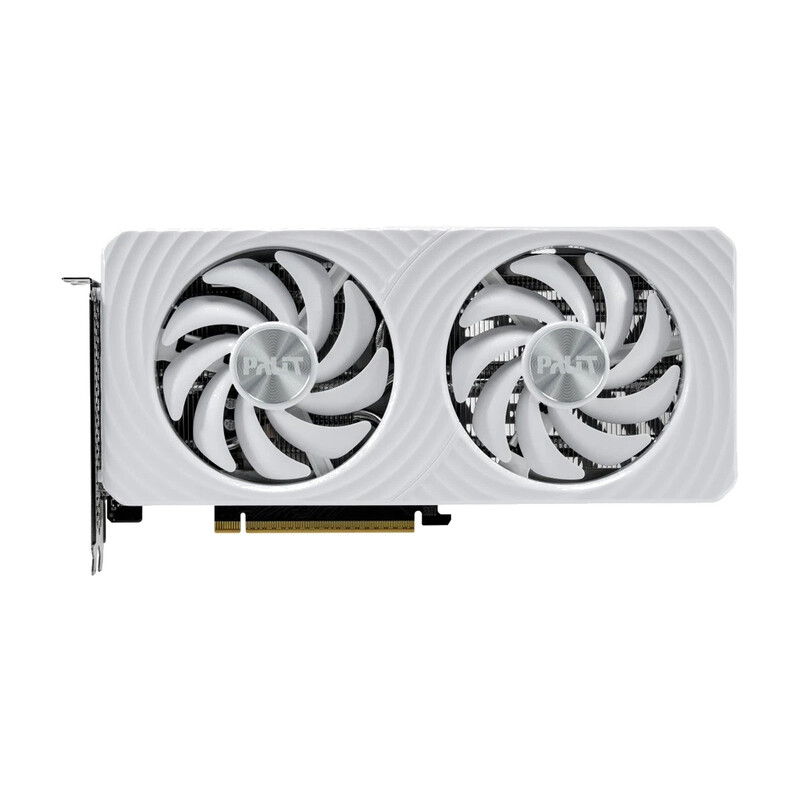 Palit GeForce RTX 5060 Ti White OC 16 GB GDDR7 Grafikkarte - NVIDIA Blackwell, 2580 MHz Boost, 28 Gbps, PCIe 5.0, White Edition