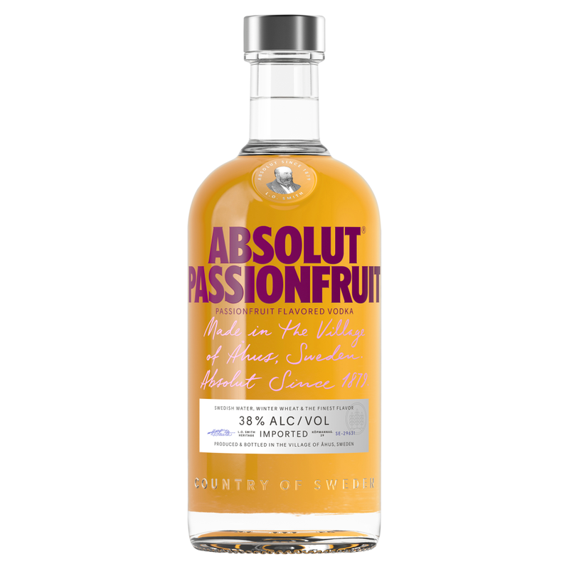 Vodka Fruit De La Passion 38% Absolut La Bouteille De 70cl