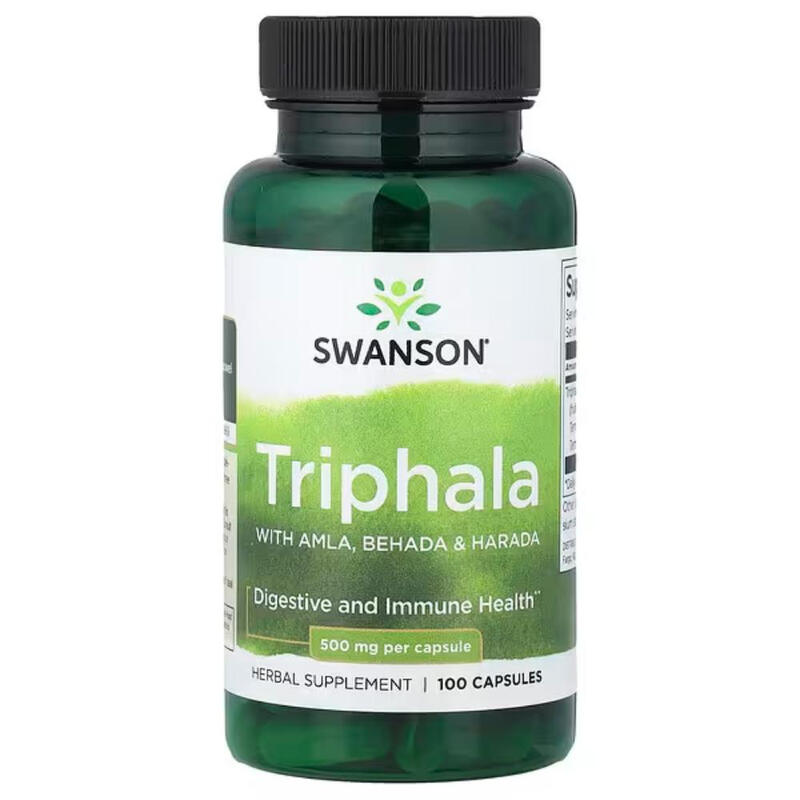 Triphala Digestive Health 500 mg - 100 Capsules