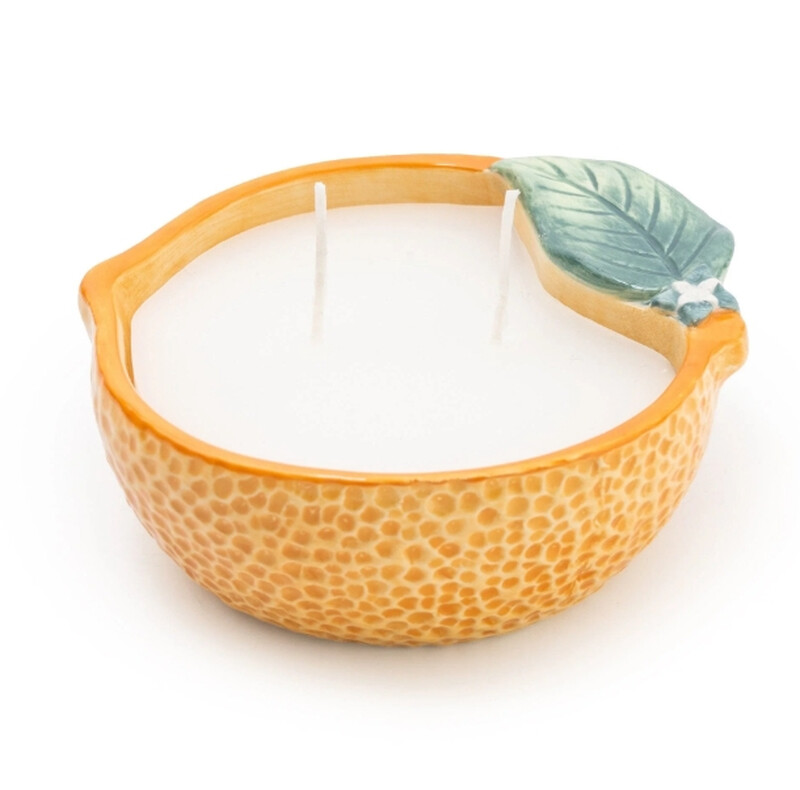 Candle Orange Ceramic Orange Blossom Musk Orange