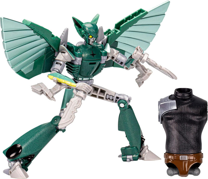 Hasbro Transformers Earthspark Deluxe Klasse actiefiguur Terran Nightshade β 12,7 cm, groen
