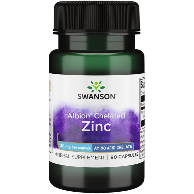 Swanson Chelated Zinc Immune 30Mg Capsules - 90 Capsules