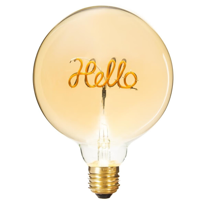 Atmosphera Sierlamp G125 Filament - Amber, D. 12,5 x H. 17 cm