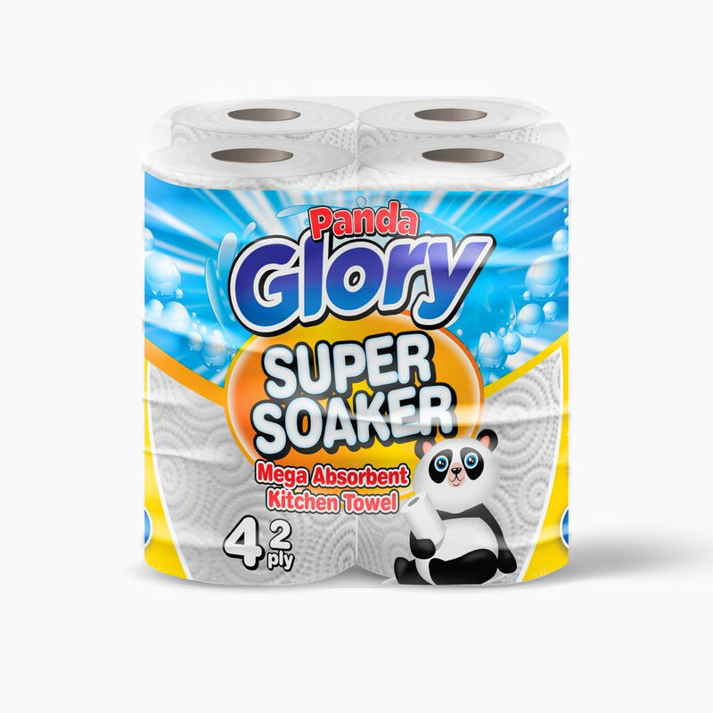 panda Glory Kitchen Towel 2-Ply 6x4 Pack (24 Rolls)