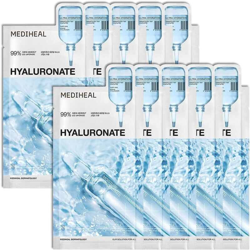 MEDIHEAL Hyaluronate Ultra Hydration Essentieel Hydratatiesheetmasker 10 stuks