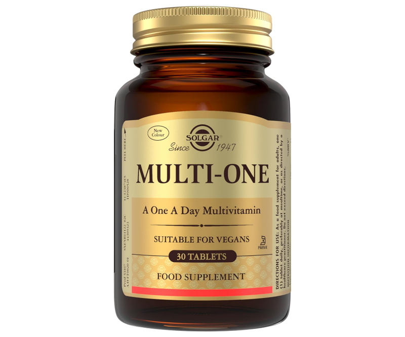 Solgar Multi One Daily Multivitamin Energy & Immunity Support - 30 Tablets