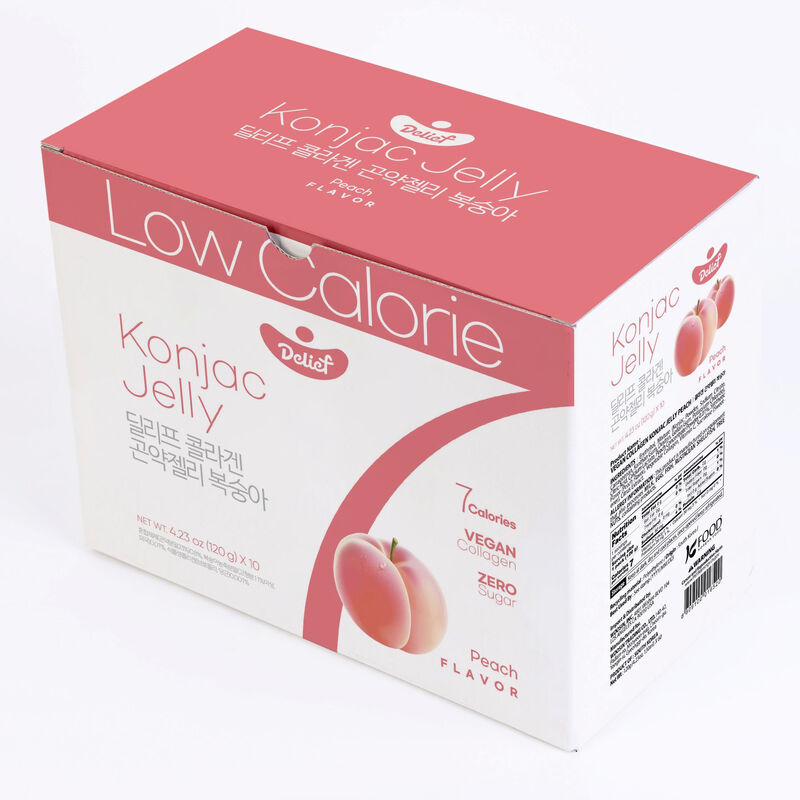 Delief Vegan Collageen Konjac Jelly Perzik 10 × 120 g
