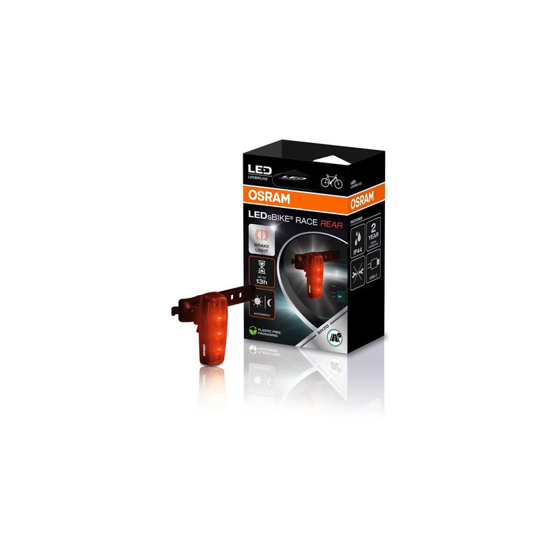 OSRAM RACE REAR - Intelligente remlicht, oplaadbaar, twee lichtstanden, StVZO-goedgekeurd