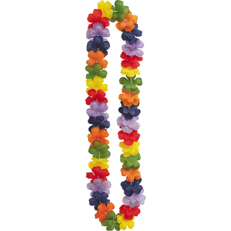 Unique Rainbow Hawaiian Garland Lei, 1.01m