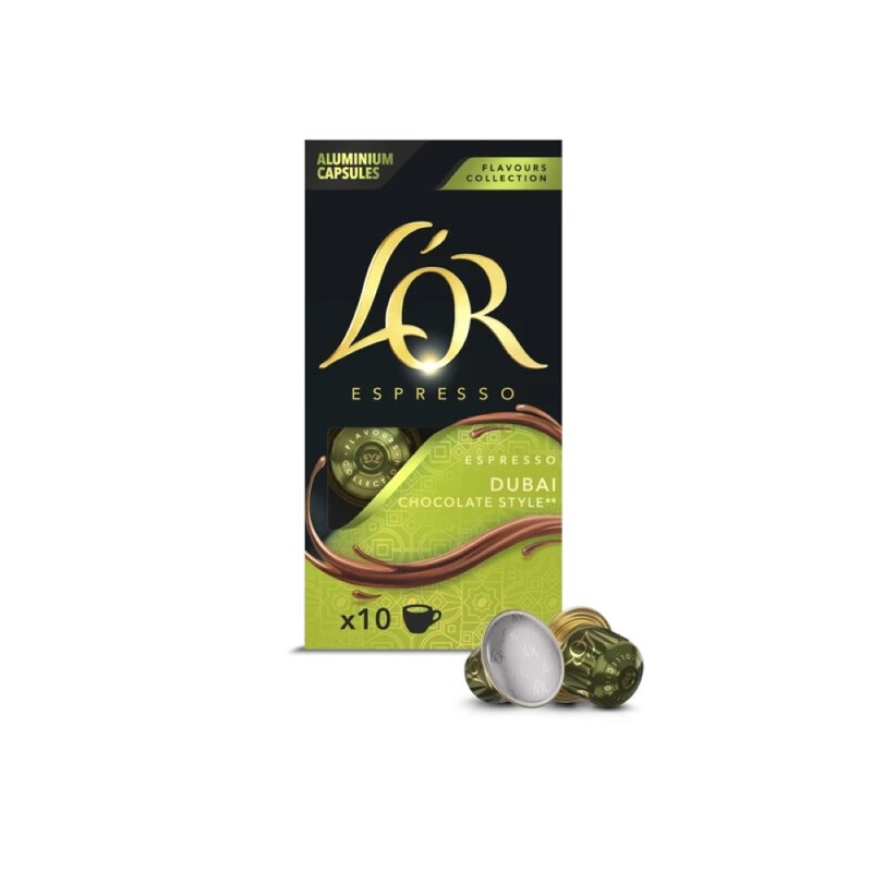 'or espresso dubaï x10 capsules - vue 1
