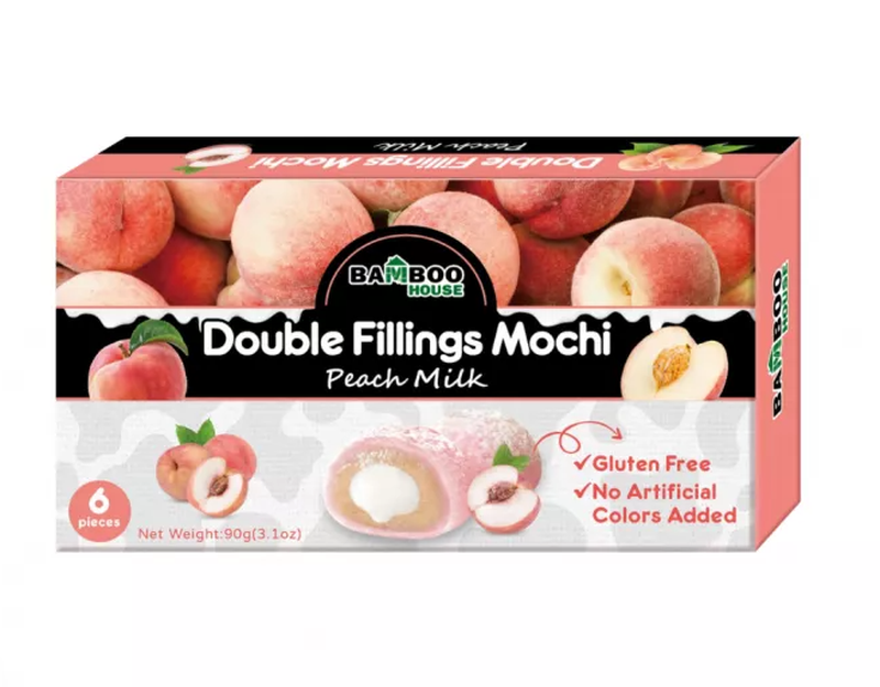 Bamboo House Doppelt gefüllte Pfirsich-Mochi 90 g