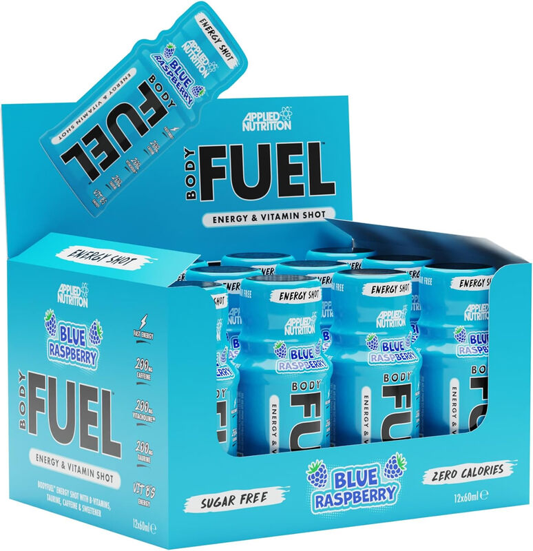 Body Fuel Energy Shot Blue Raspberry - 12 x 60 ml