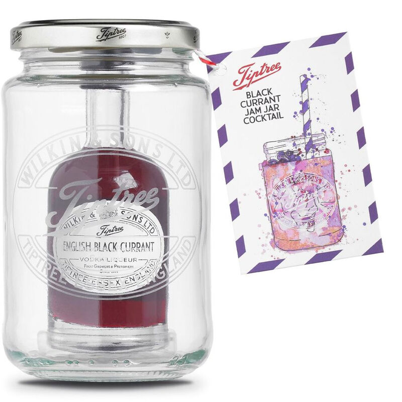 English Black Currant Vodka Jam Jar Cocktail 25% ABV