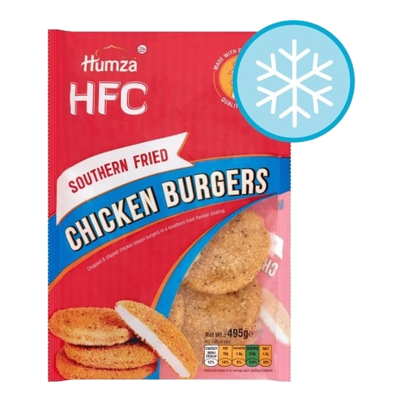 Humza Southern Fried Chicken Burgers 495G