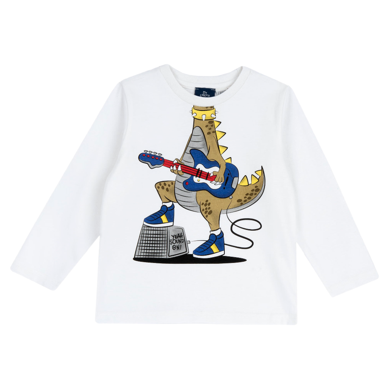 CHICCO T-shirt met lange mouwen 74 Naturel