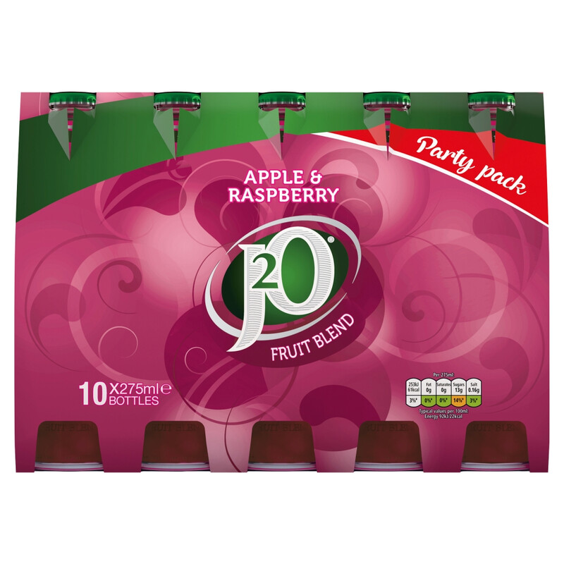 J2o Apple & Raspberry Fruit Blend 10 X 275Ml