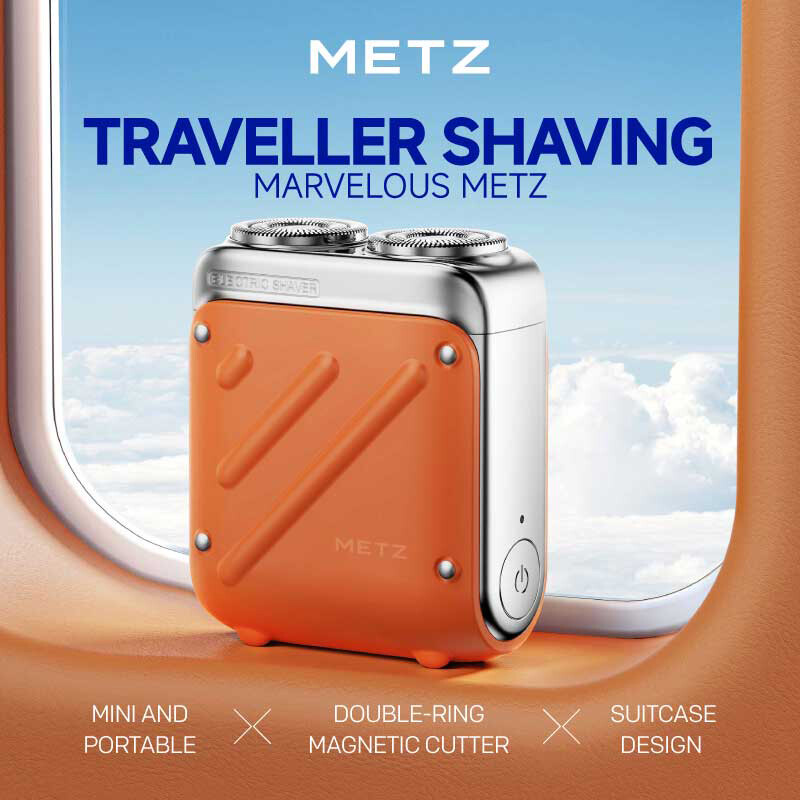 Traveler Electric Shaver for Men, Mini & Portable, 100% Waterproof, Perfect Qixi Vale